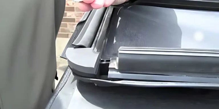 How do you fix a leak in a tonneau cover