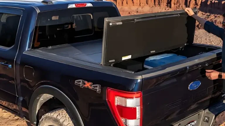 how do you secure an open tonneau cover