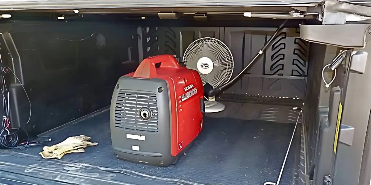 can you run a generator under a tonneau cover