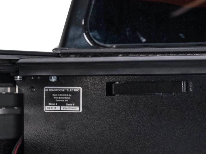 Pace Edwards UltraGroove Electric Retractable Tonneau Cover Review 4 Drive System Release Lever