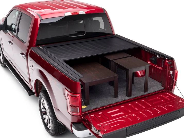 RealTruck Retrax PowertraxPRO MX Electric Retractable Tonneau Cover Review 3 Locks Into Position At Any Point