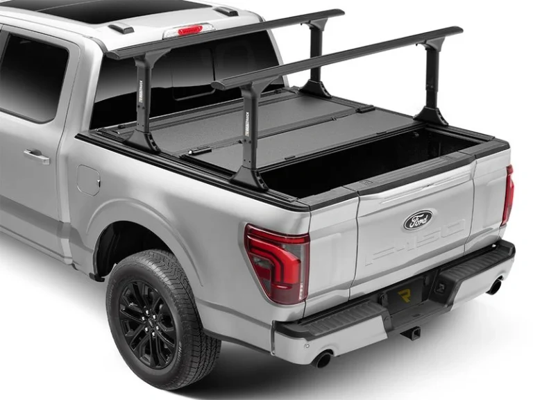 RealTruck BAKFlip MX4 TS Hard Folding Tonneau Cover w/ T-Slot Rails